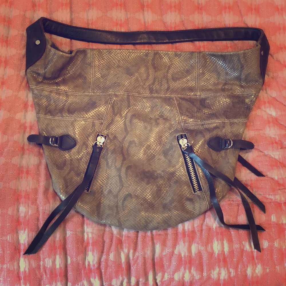 Foley + Corinna F&C Embossed Snake Large Bag - image 1